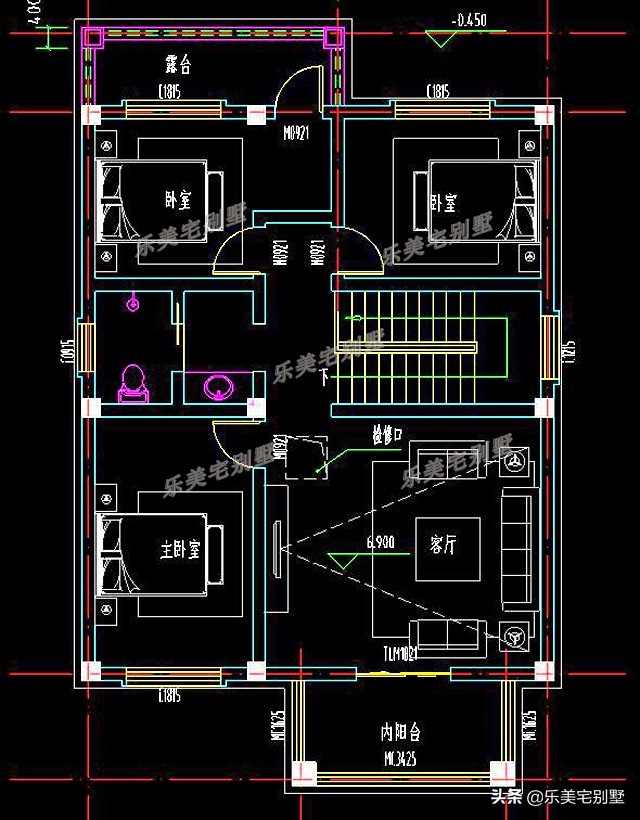 左宽右窄的梯形地基怎么建房,进深长开间窄的地基怎么设计