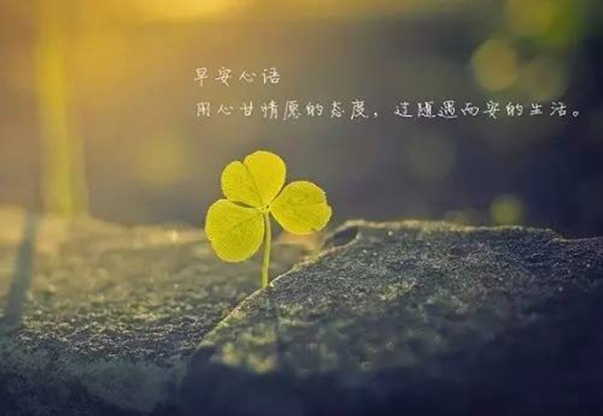 经典动人的早安心语朋友圈25句,早安心语100条简短