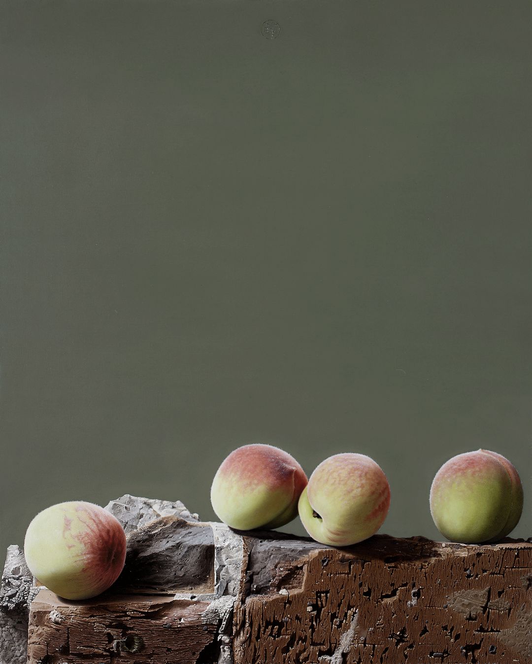 冷军画桃子图片大全,冷军画桃子放大5倍