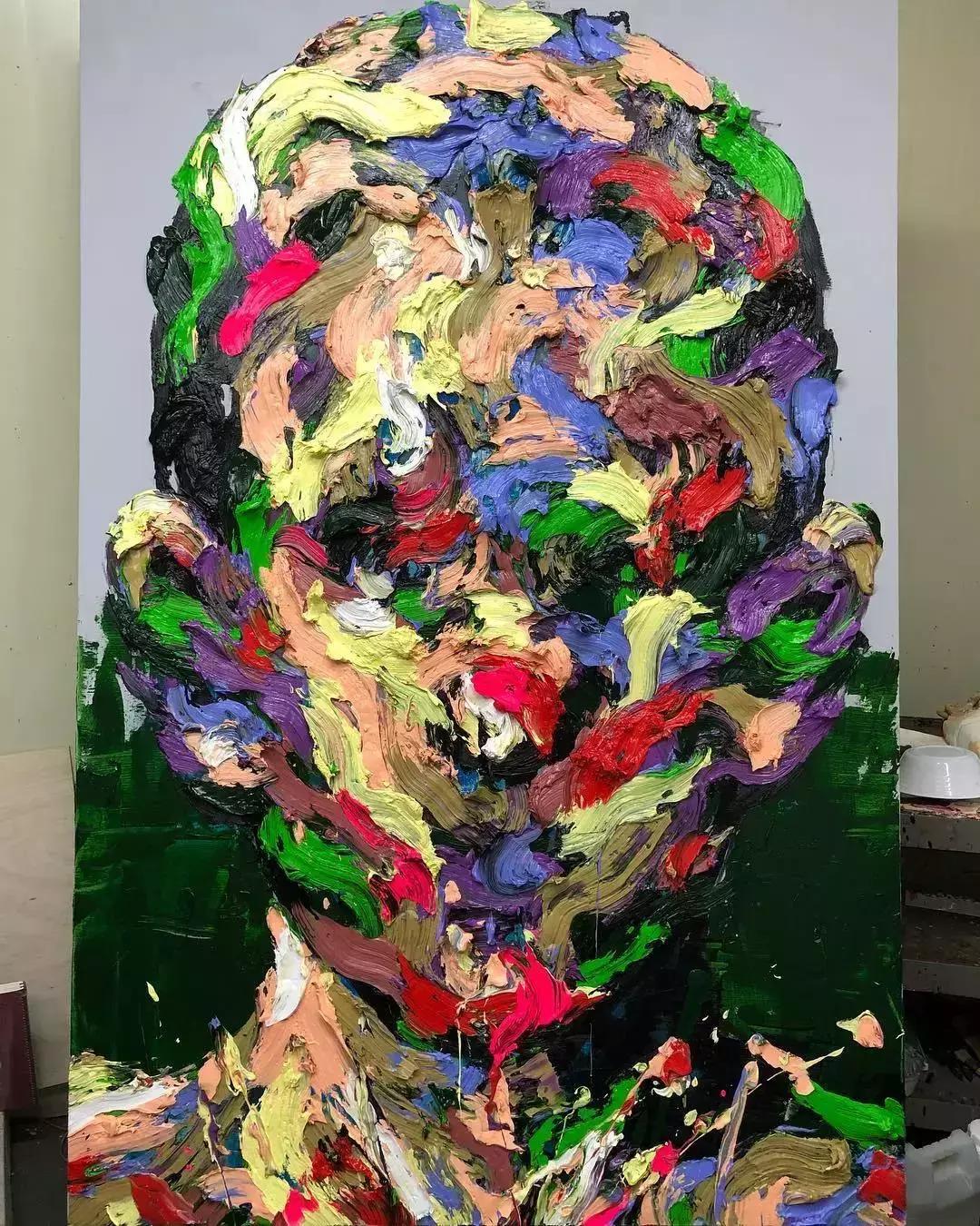 厚画的魅力！韩国shinkwangho用有张力的作品直击眼球！！！