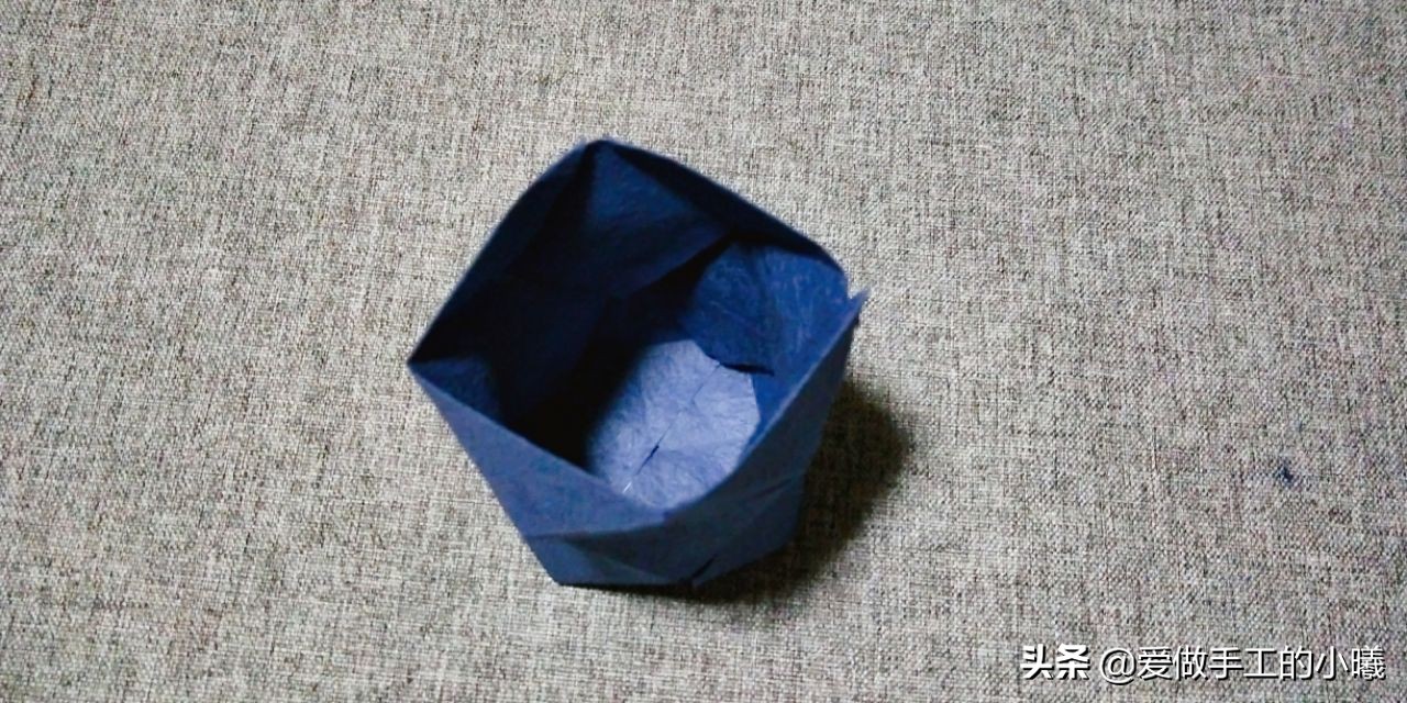 折纸大花瓶简单又漂亮,折纸花瓶高颜值