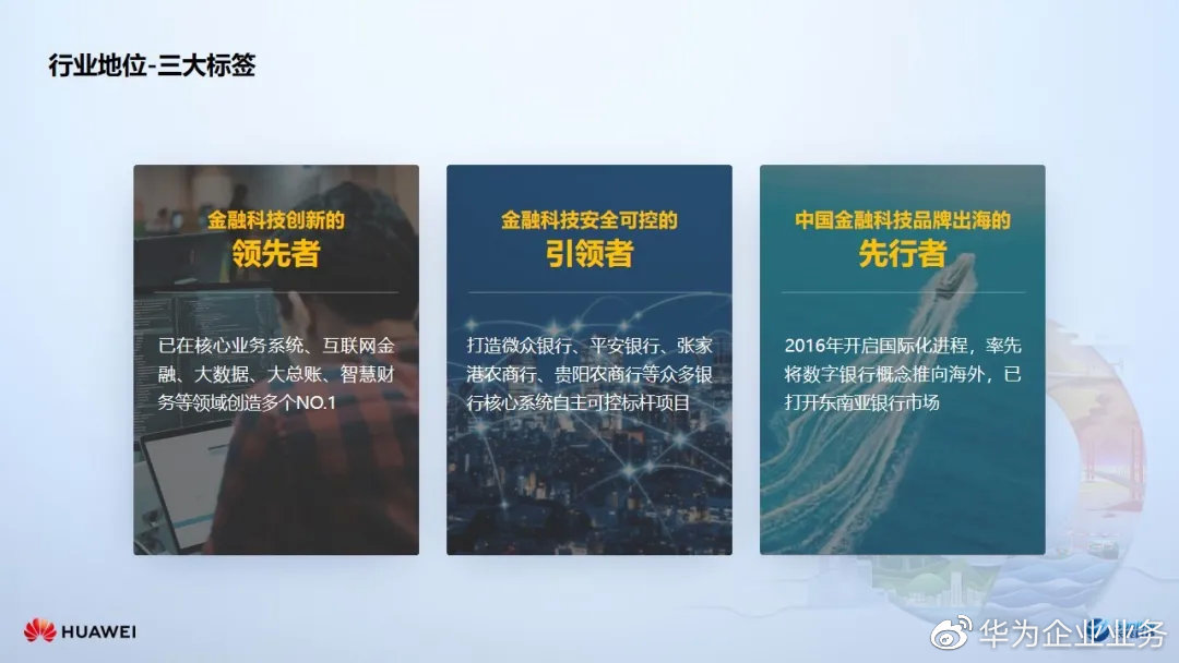 智慧金融怎么建?华为和长亮的四大联合解决方案了解一下