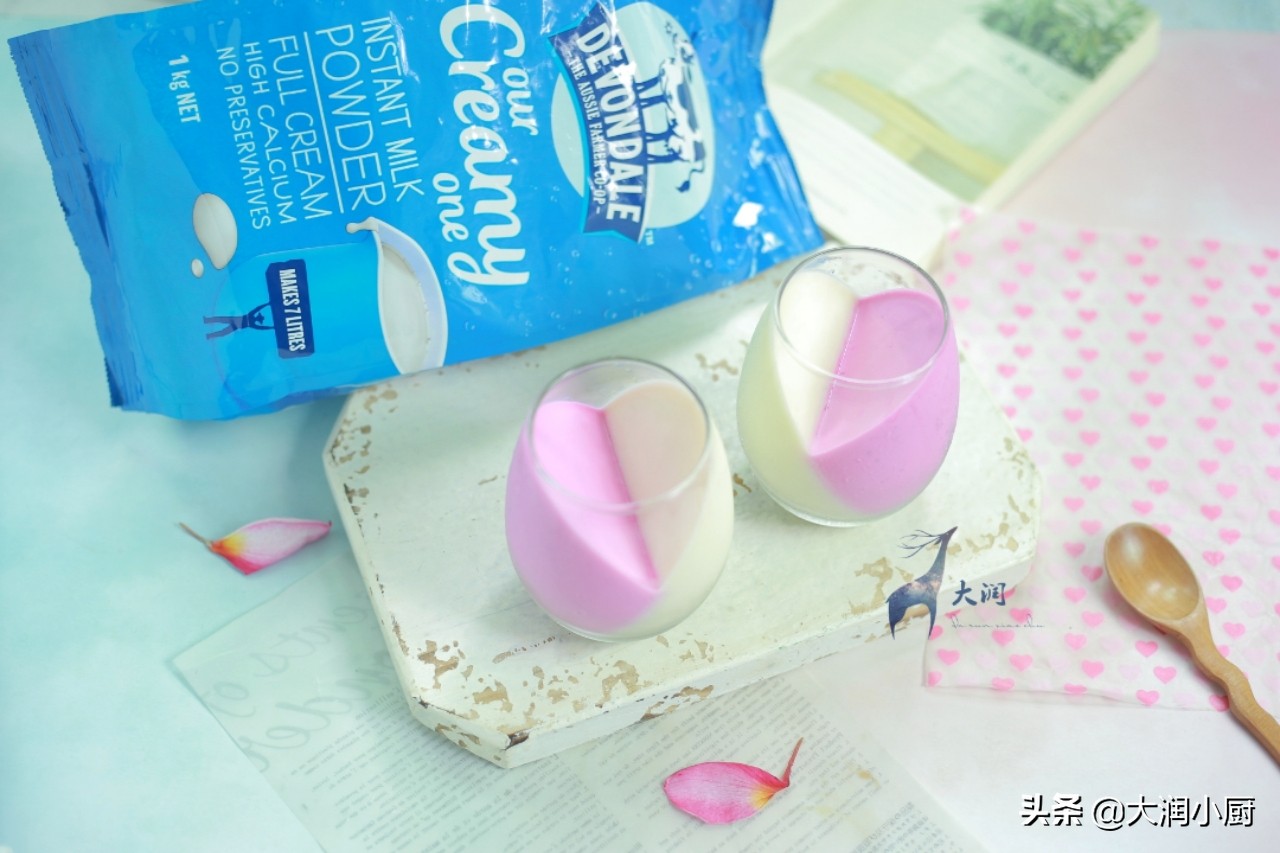 自制好看又好吃星空奶冻,超级简单奶冻怎么做