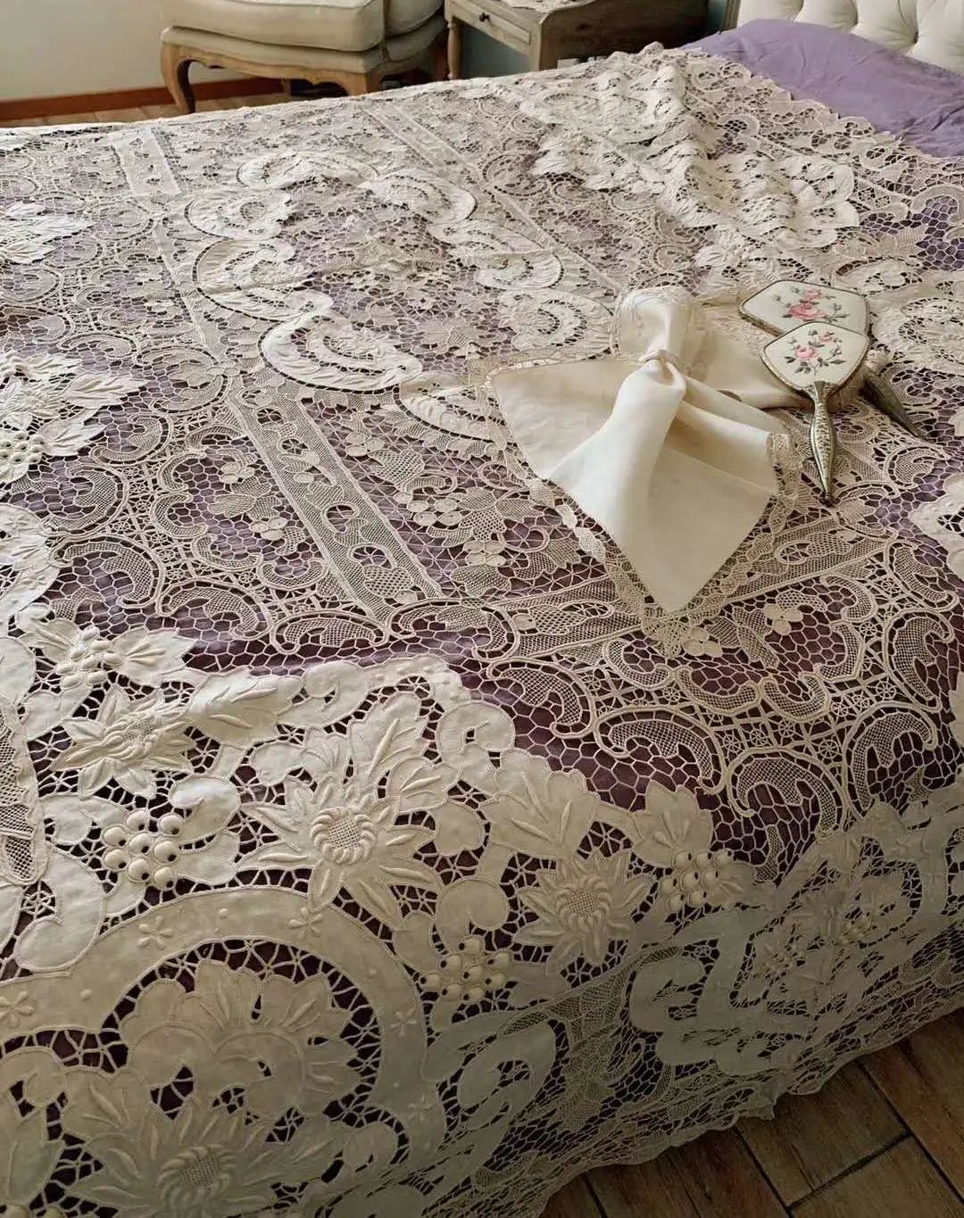 萧山花边手工图片大全,青州非遗纯手工花边