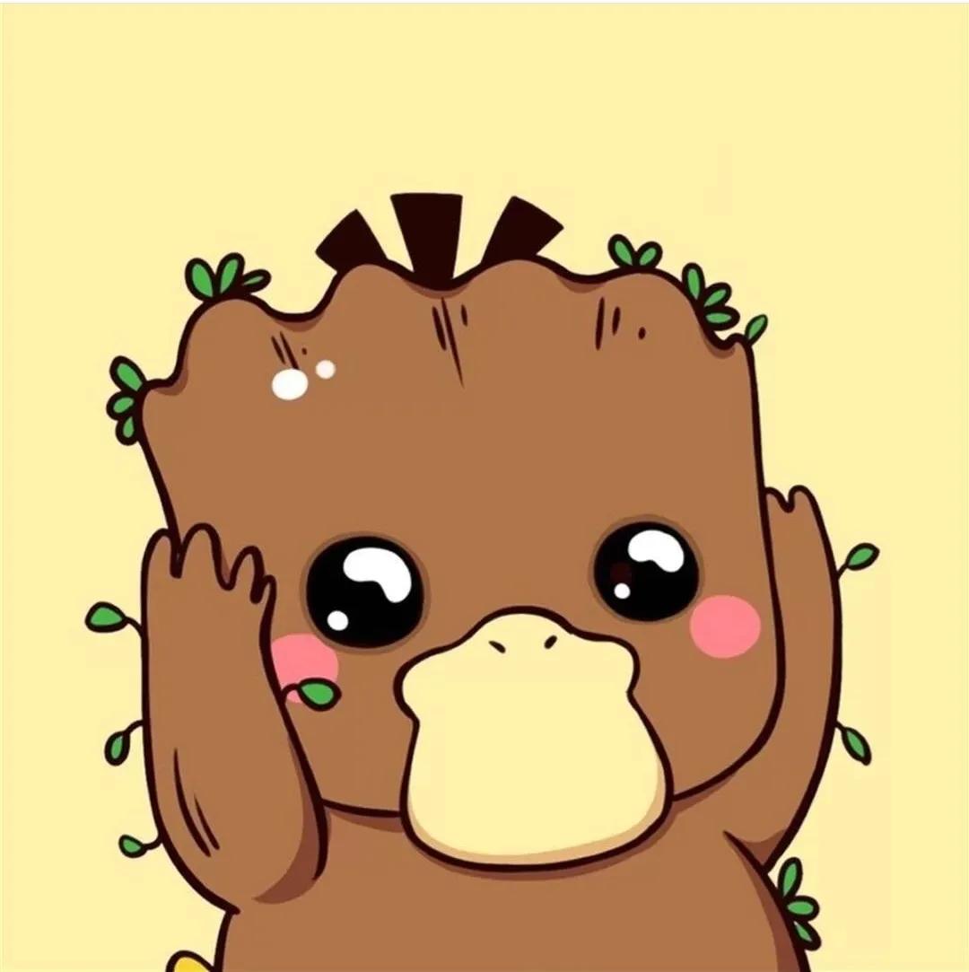 可达鸭最呆的头像,可达鸭多人头像