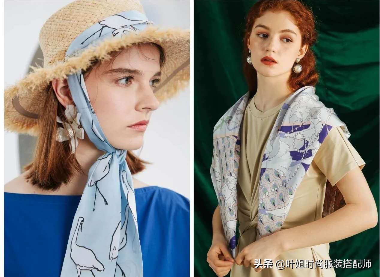丝巾新花样美出高级感丝巾搭配,怎样选最好质量的丝巾好看又洋气