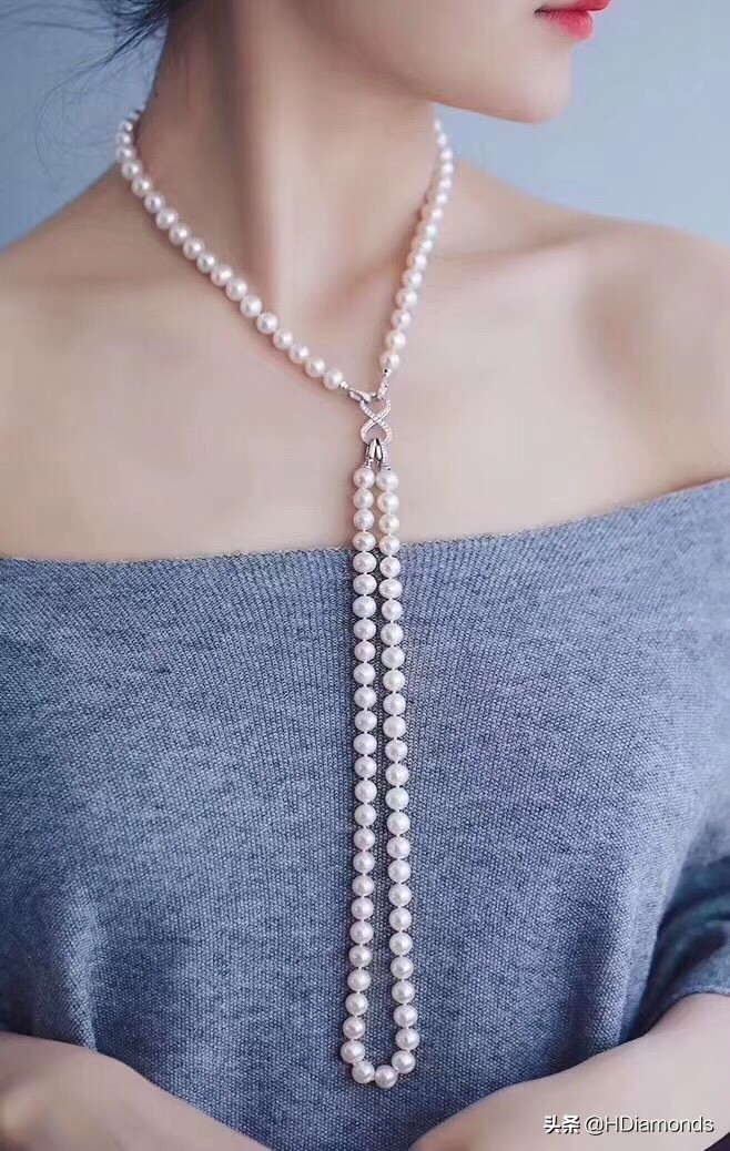 今年最火的毛衣链珍珠,2023最新款珍珠毛衣链