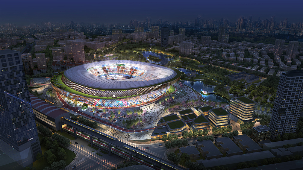 上海虹口足球场将改造为线性公园,2021虹口足球场改造方案