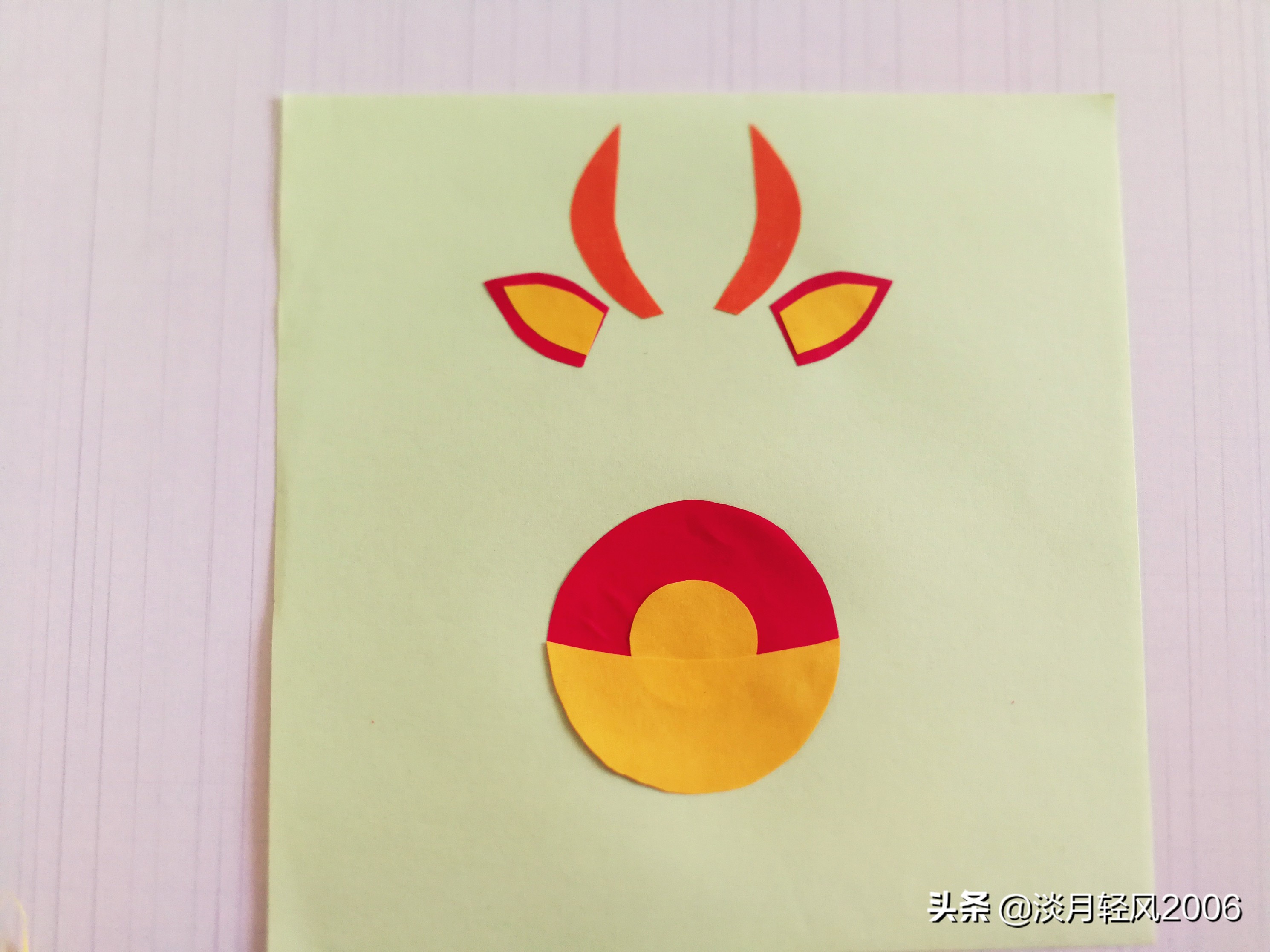 新年贺卡手工2021牛年,2021年牛年贺卡