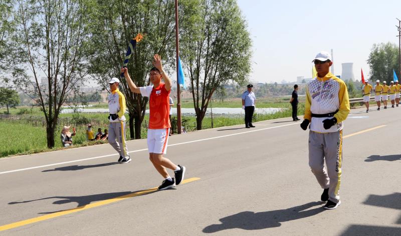 侯马火炬传递二青会,二青会火炬传递临汾侯马