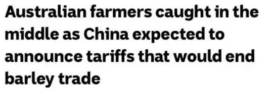 为了中国,澳洲跟美国“翻脸”了!多种农产品出口受阻,这回知道疼了?