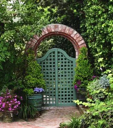 庭院栅栏门锁具,极简庭院栅栏门