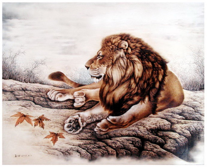 田玉田烙画动物作品欣赏,田玉田烙画多少钱