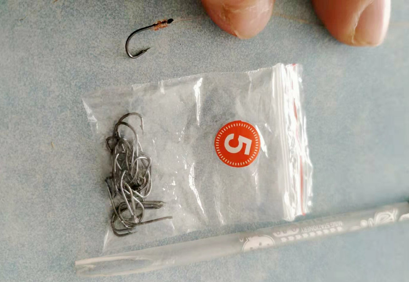 油笔芯做绑钩器,笔芯绑钩神器