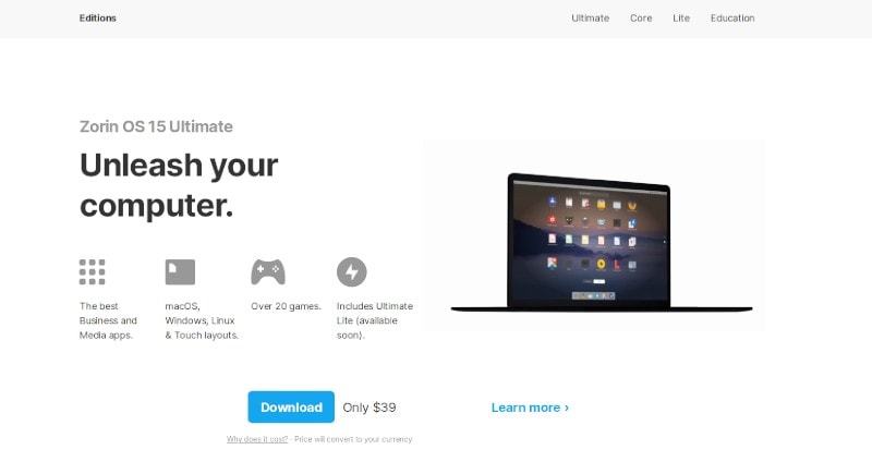 zorinos15发行版本,zorinos15lite