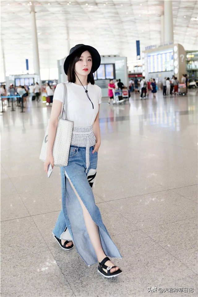 裙裤式牛仔阔腿裤,窄版阔腿裤和哈伦裤哪款显瘦
