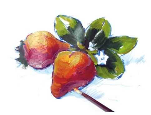 草莓怎么画最难的画法,教你画草莓国画