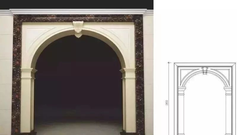 大理石极简垭口门套什么时候装,大理石垭口门套收边几公分好看