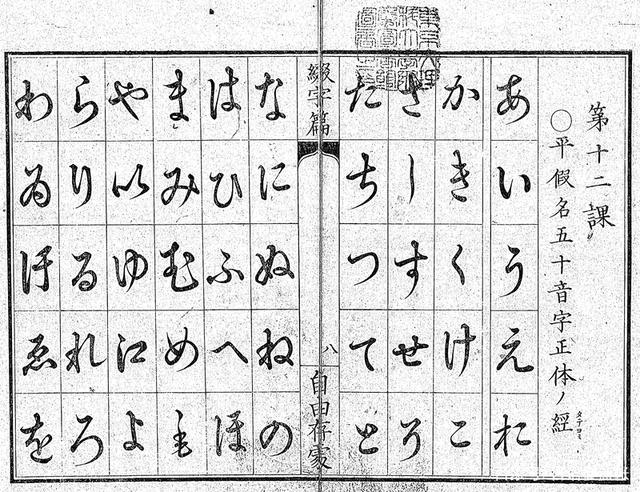 日语五十音图的意思,日语五十音图是干嘛的