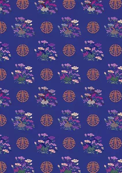 庄重华美的中国古典纹样,东方纹样图植物