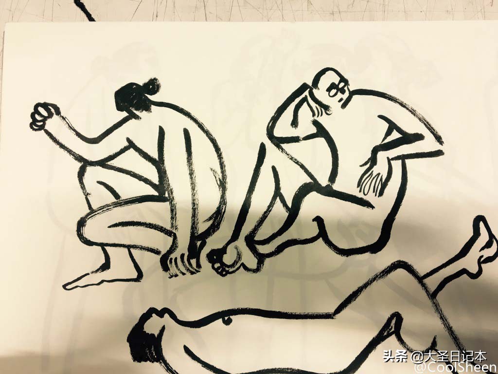 漫画现场临摹,人物写生漫画速写