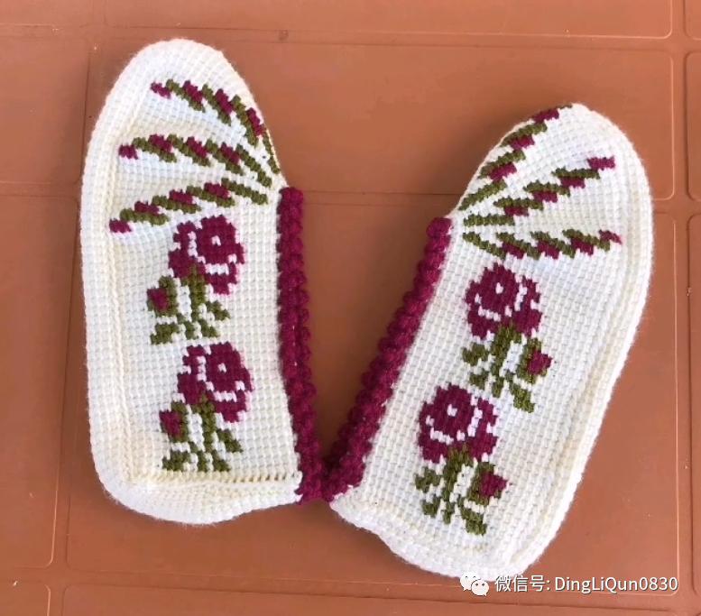 波西米亚风手工编织鞋子,针织作品50款