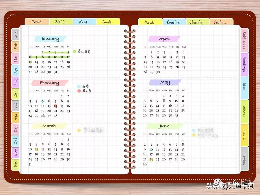 手帐小白到大佬的手帐过程,手帐新手必须知道的手帐黑话