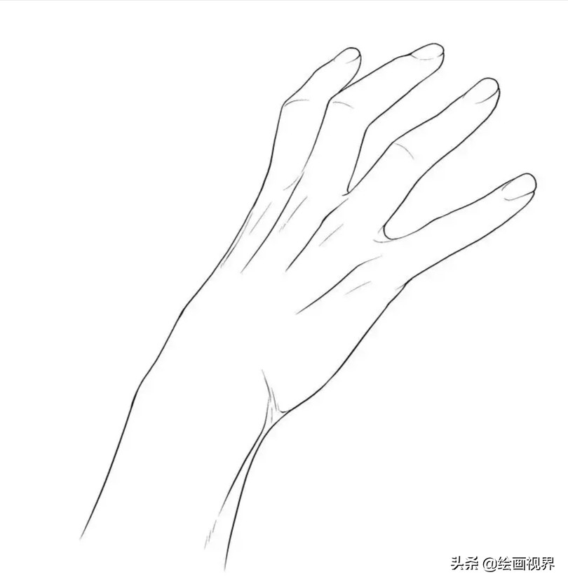 手的绘画入门教程,画人手的画法