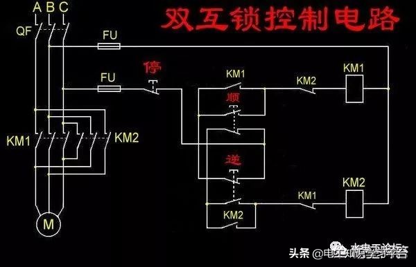 交流接触器正反转接线图步骤详解,怎样接交流接触器控制电机正反转