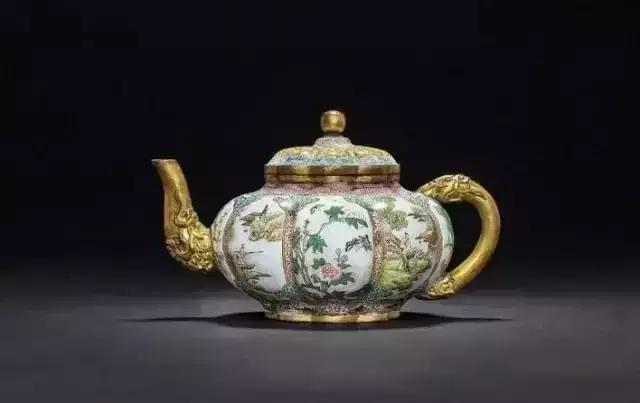 中国古漆器茶壶,古青花瓷茶壶