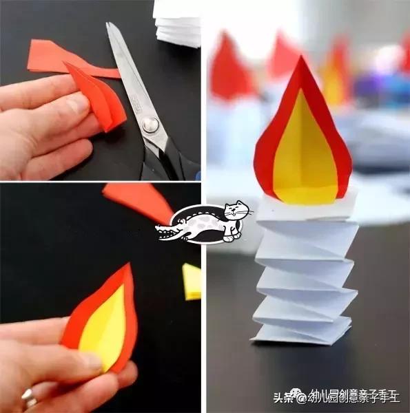 幼儿园小朋友过生日手工贺卡,生日贺卡蜡烛立体