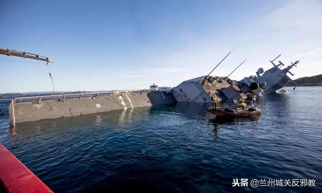 挪威护卫舰打捞,挪威沉没军舰终于打捞上岸