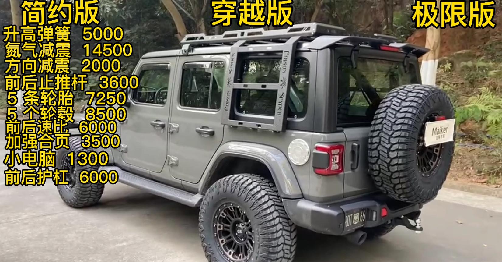 第五期牧马人特辑完结篇（上）（三种不同配置的预算费用）