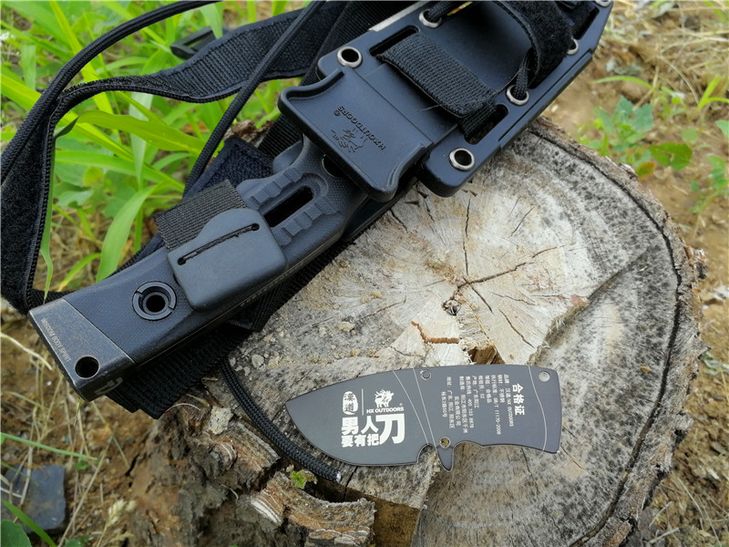 汉道洛克x生存刀暴力测试,户外生存实用工具推荐