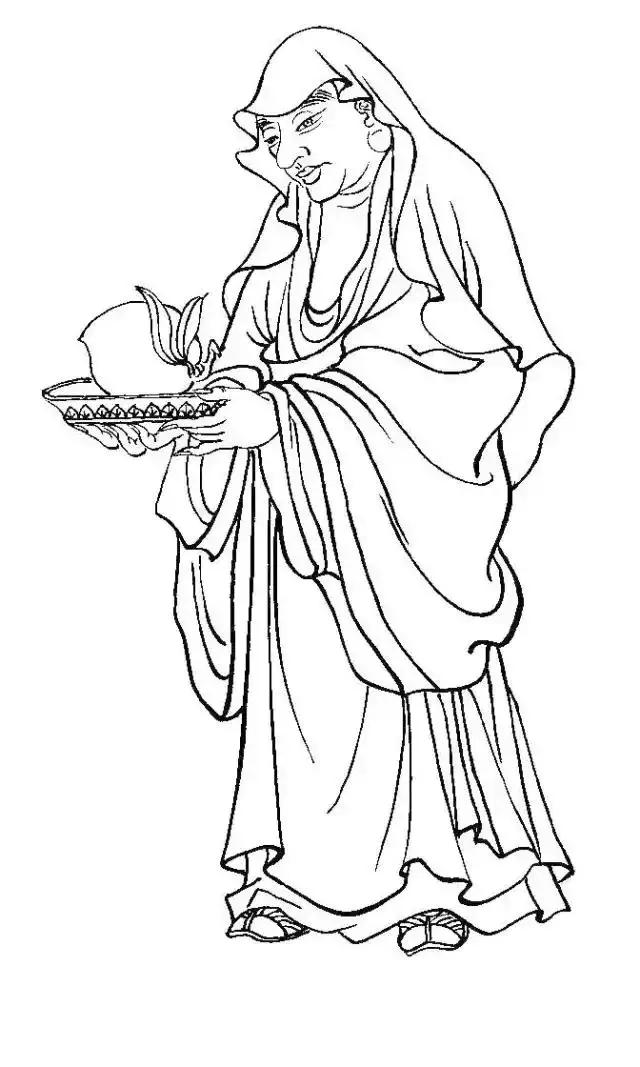 白描佛像线稿图片大全,白描佛像画法图片大全