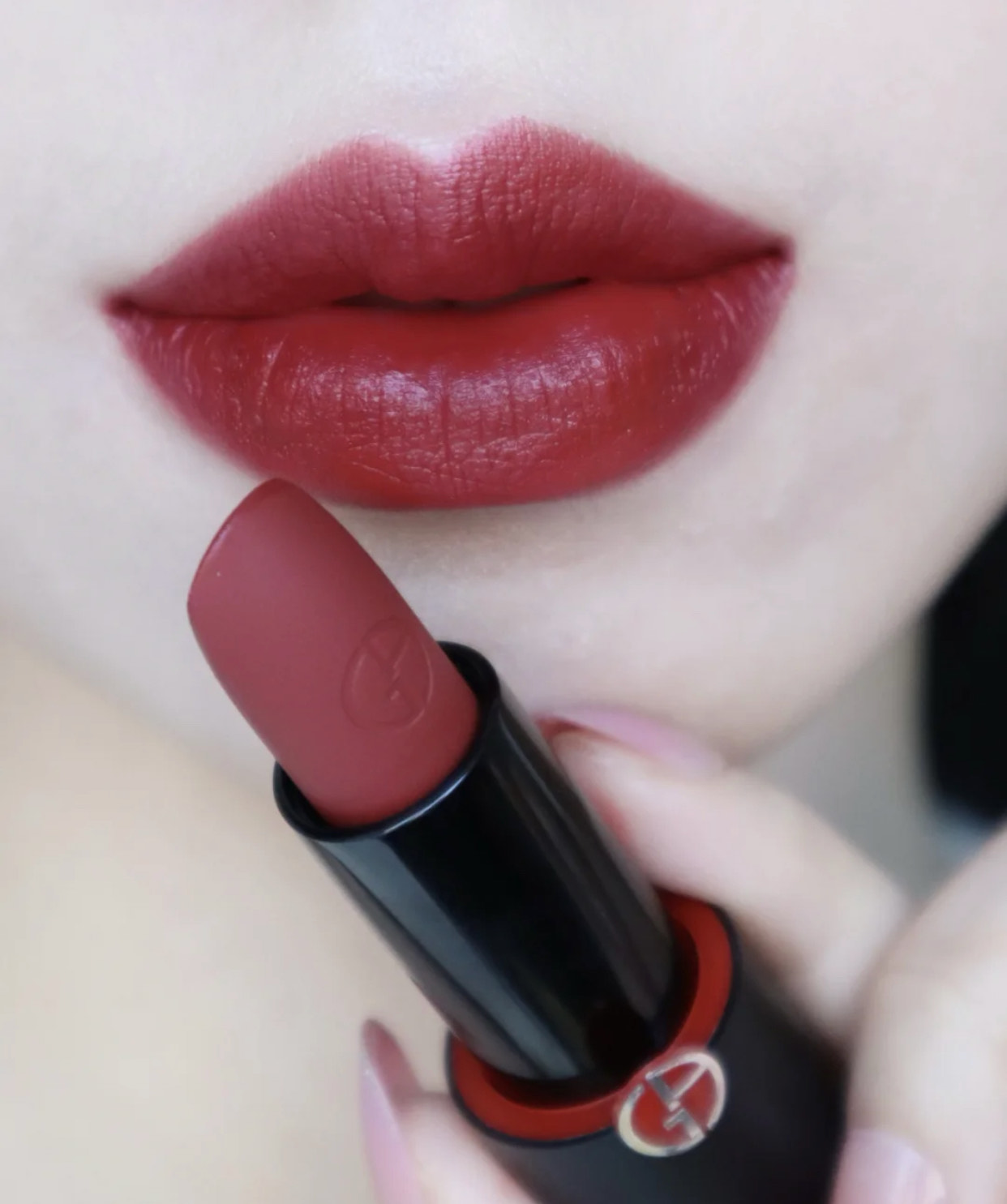 阿玛尼哑光唇釉405怎么涂好看,阿玛尼406哑光