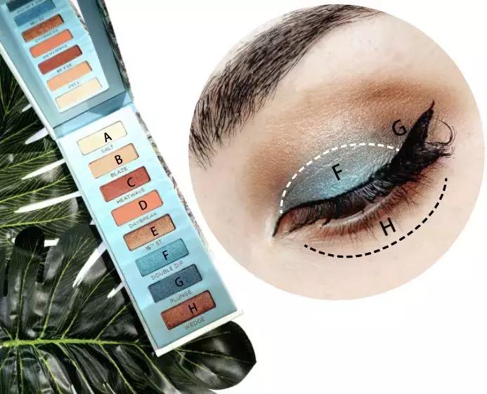 冷感眼妆,青冷感眼妆蓝色