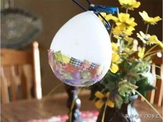 幼儿园气球手工贴画,创意手工气球印画