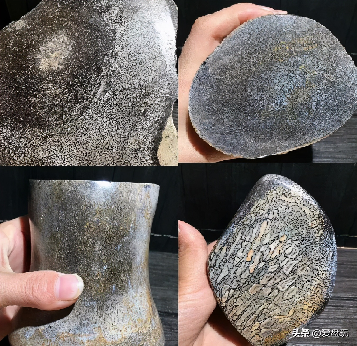 恐龙蛋化石手串,带恐龙化石手串