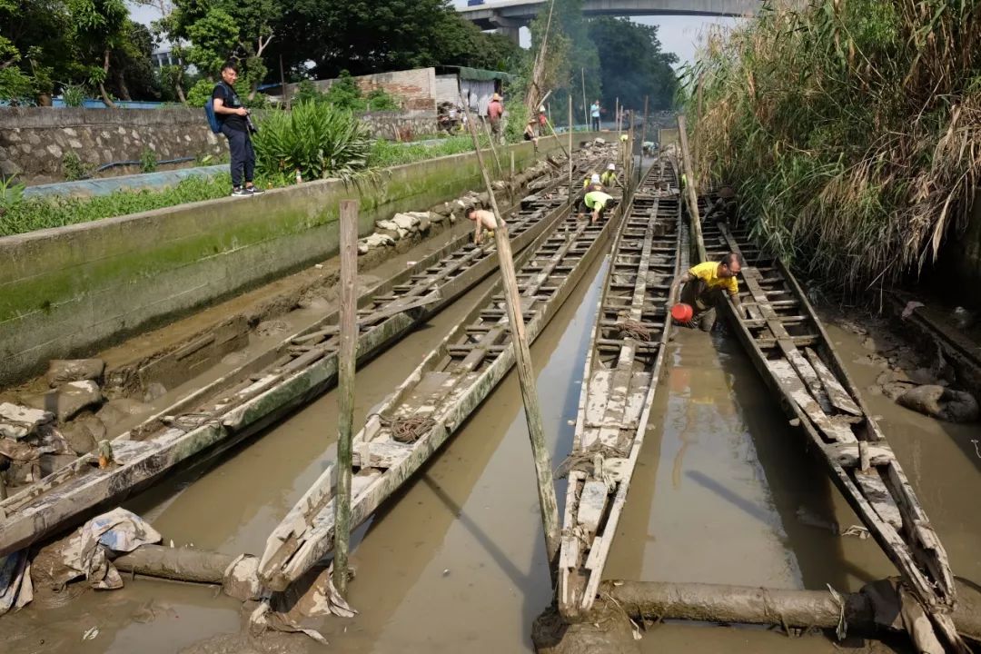 海珠石溪龙舟,广州各村龙舟起船采青