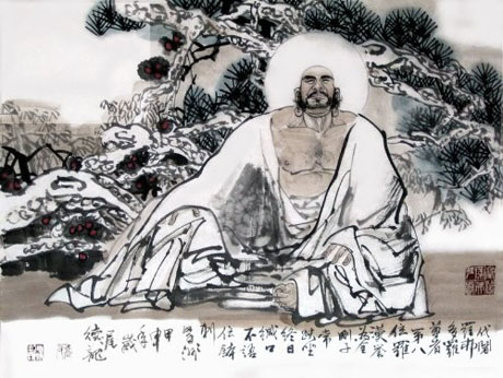 佛教十八罗汉都是修成正果的凡人,十八罗汉中迦叶尊者图片