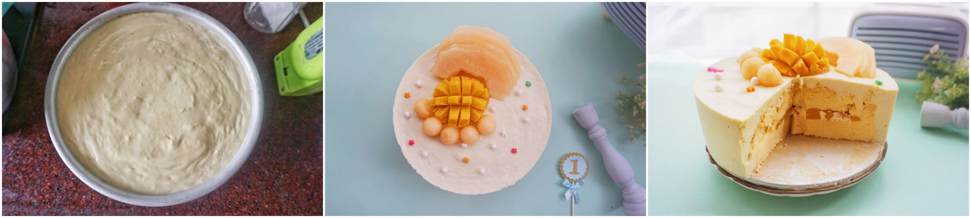 宝宝一岁生日自己做蛋糕图片,宝宝生日蛋糕自制1周岁