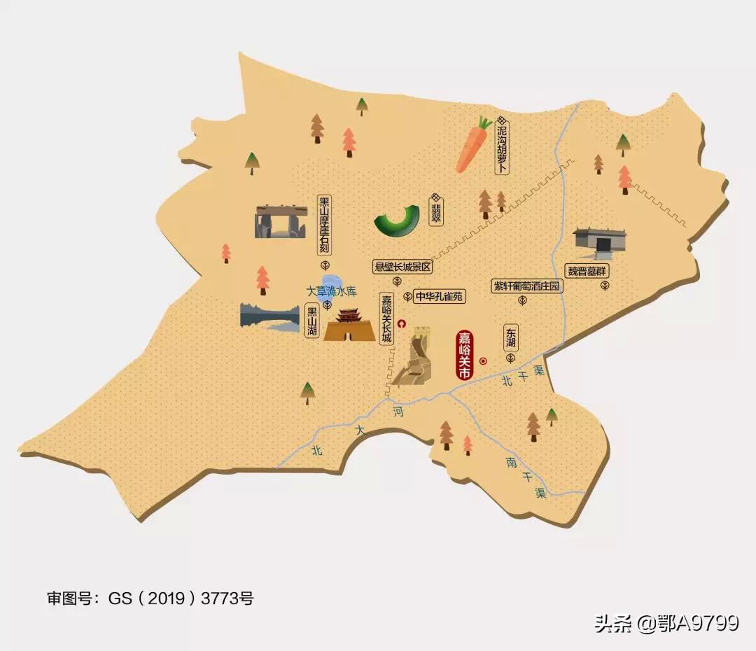 甘肃风景地图,甘肃旅游线路规划最新图纸大全