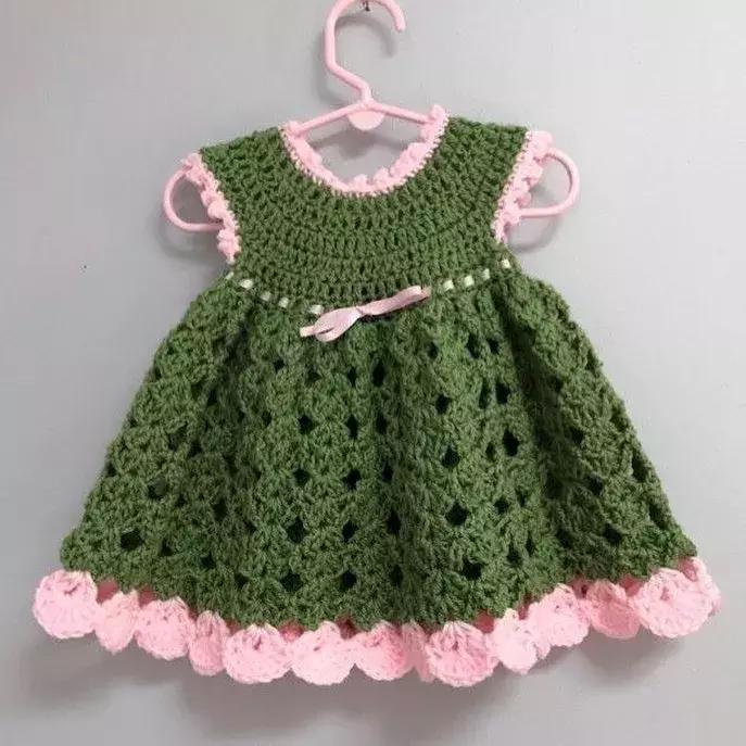 儿童毛线裙子最新款样衣,宝宝毛线衣最新款式