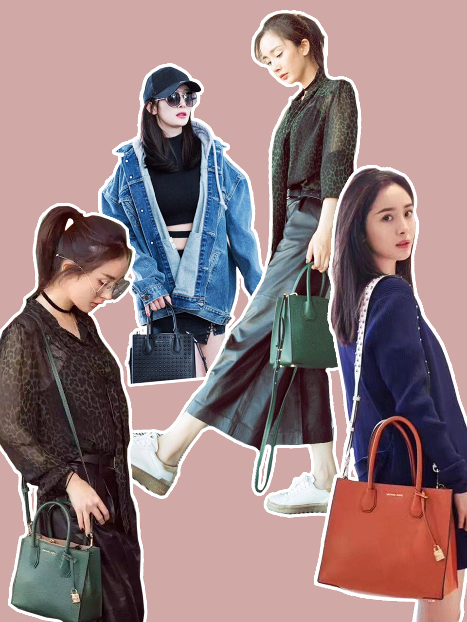 杨幂最爱的mk包,杨幂同款mk包包图片