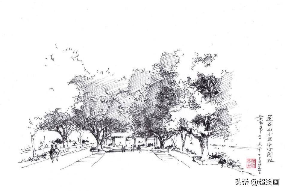 十大顶级钢笔画速写,钢笔速写100幅图片