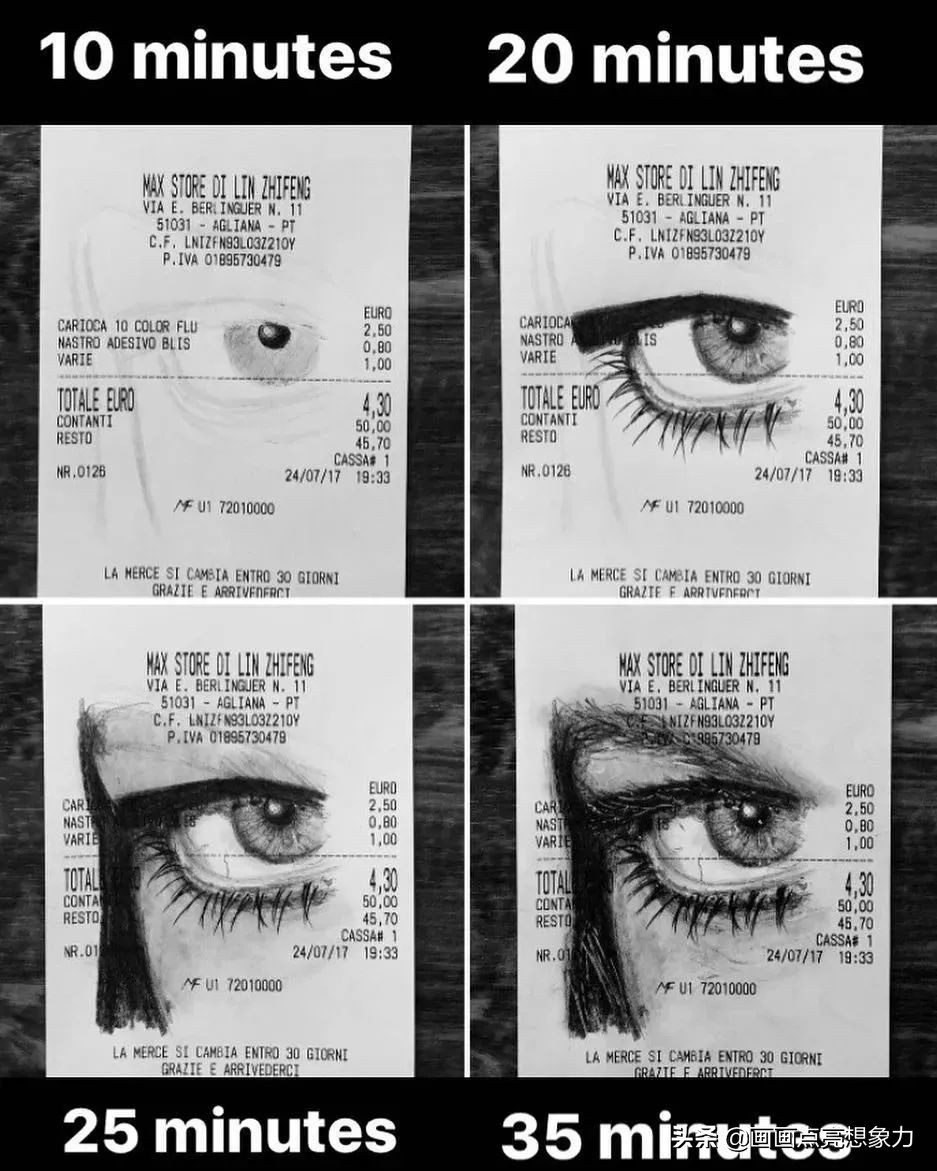 购物小票居然秒变名画?果然是天才少年的神操作