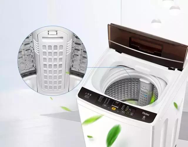 折叠洗衣机轻松解放双手,海尔波轮洗衣机8公斤宽度500mm