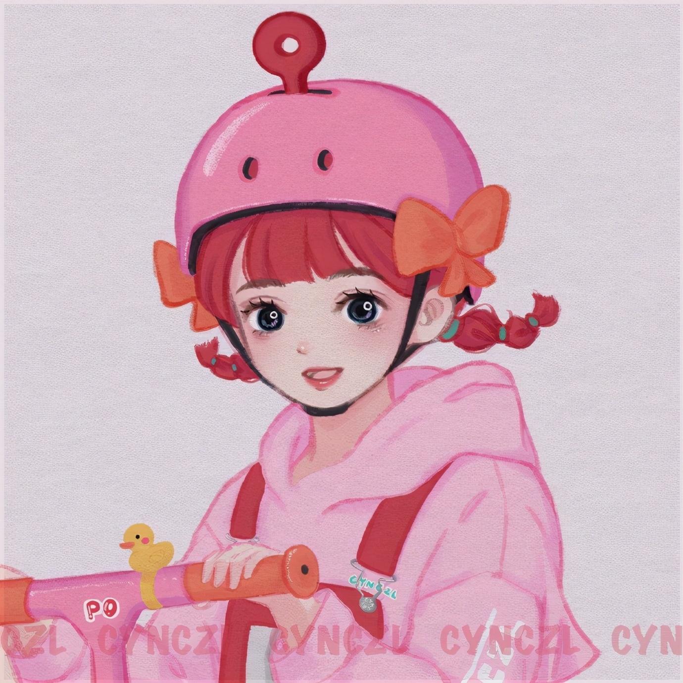 画师分享天线宝宝拟人化，为了凑齐5黑头像，把太阳也变成妹子了