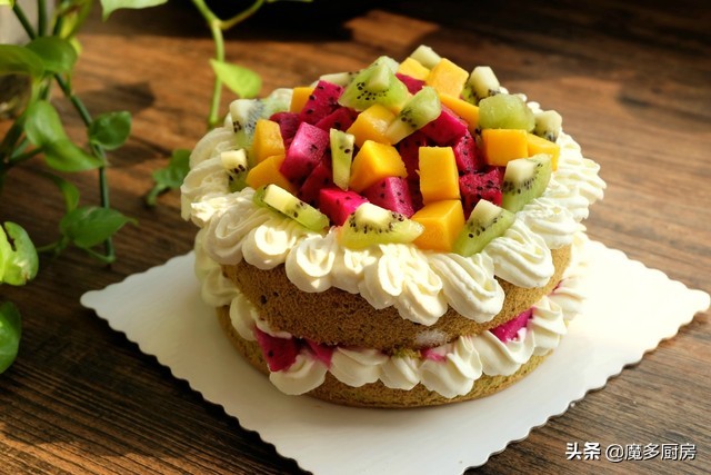 超级简单的奶油蛋糕做法无烤箱,戚风奶油蛋糕的制作全过程